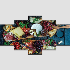 Canvas Print Split Panels (5 in 1) – Healthy Fruits
