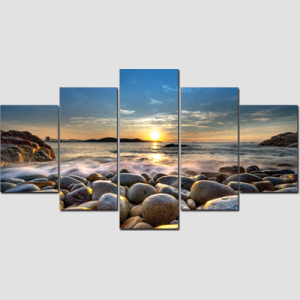 Canvas Print Split Panels (5 in 1) – Beach