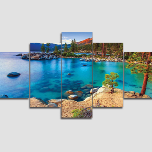 Canvas Print Split Panels (5 in 1) – Lake
