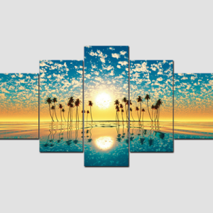 Canvas Print Split Panels (5 in 1) – Sunrise