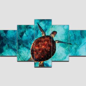 Canvas Print Split Panels (5 in 1) – Tortoise