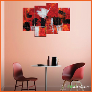 Canvas Print Split Panels (4 in 1) – Abstract