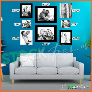 Canvas Prints Gallery Set Panels – 8 Images in 8 Frames