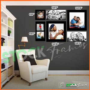 Canvas Prints Gallery Set Panels – 7 Images in 6 Frames