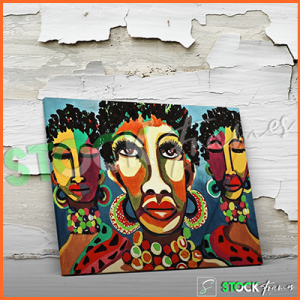 Canvas Prints Single Panels (African Artwork) – 18×24 etc.