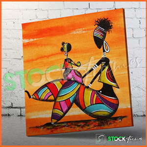 Canvas Prints Single Panels (African Artwork) – 18×24 etc.