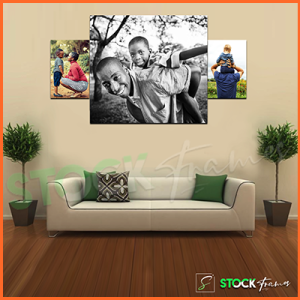 Canvas Prints Gallery Wall Panels – 3 Images in 3 Frames