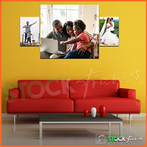 Canvas Prints Gallery Wall Panels – 3 Images in 3 Frames