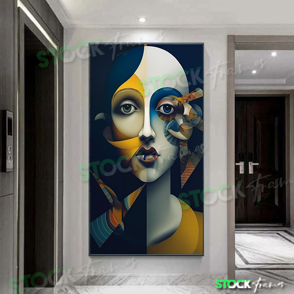 Rectangle Wall Picture Frames in Nigeria - Abstract Lady Art